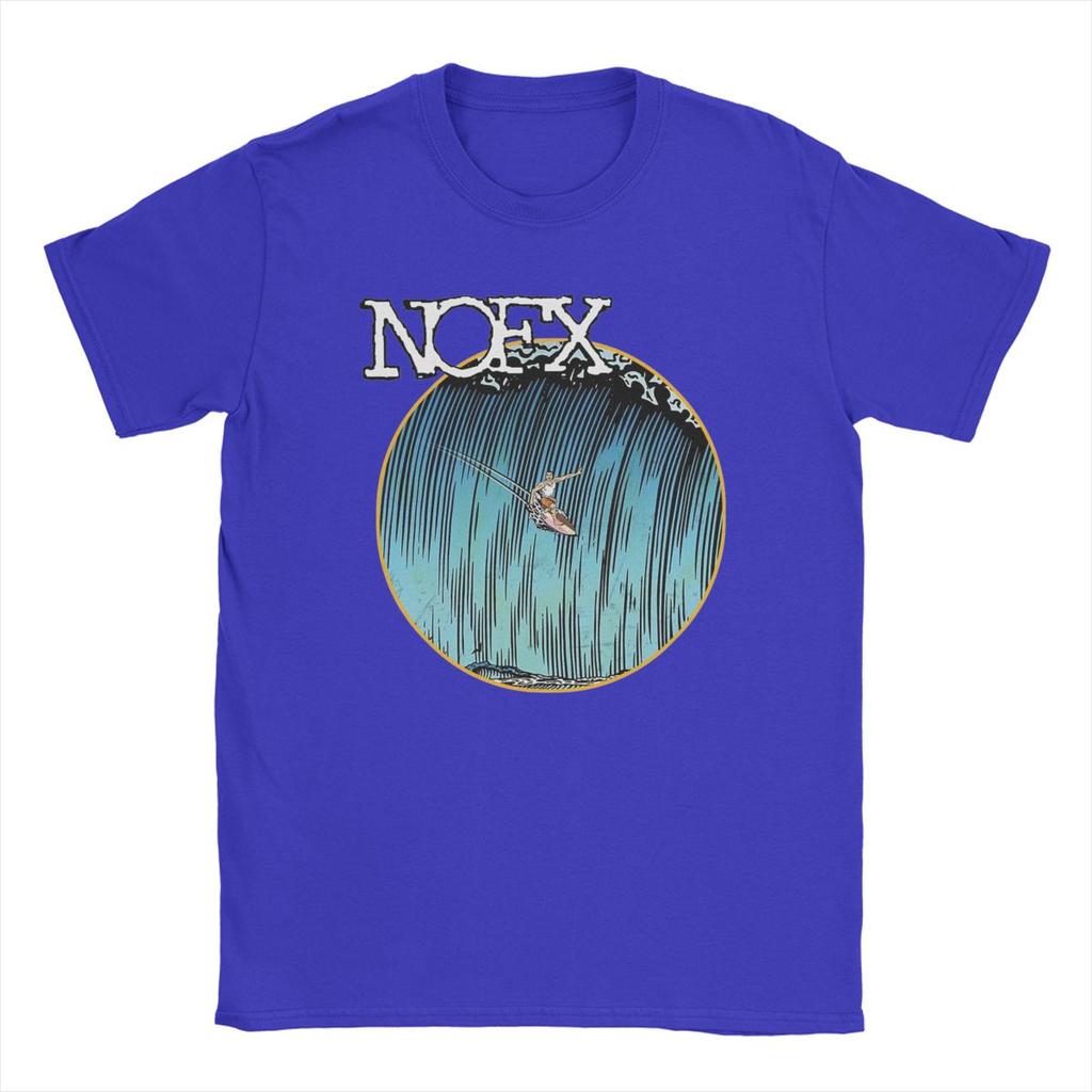Men's Surfing Nofx T Shirt Pure Cotton Clothes Unique Short Sleeve Crewneck Tees Adult T-Shirts