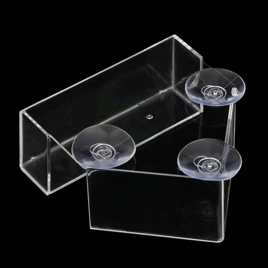 Bird Feeder Large Capacity Convenient Wear-resistant Suction Cup Design Hanging Bird Food Container Bird Supplies