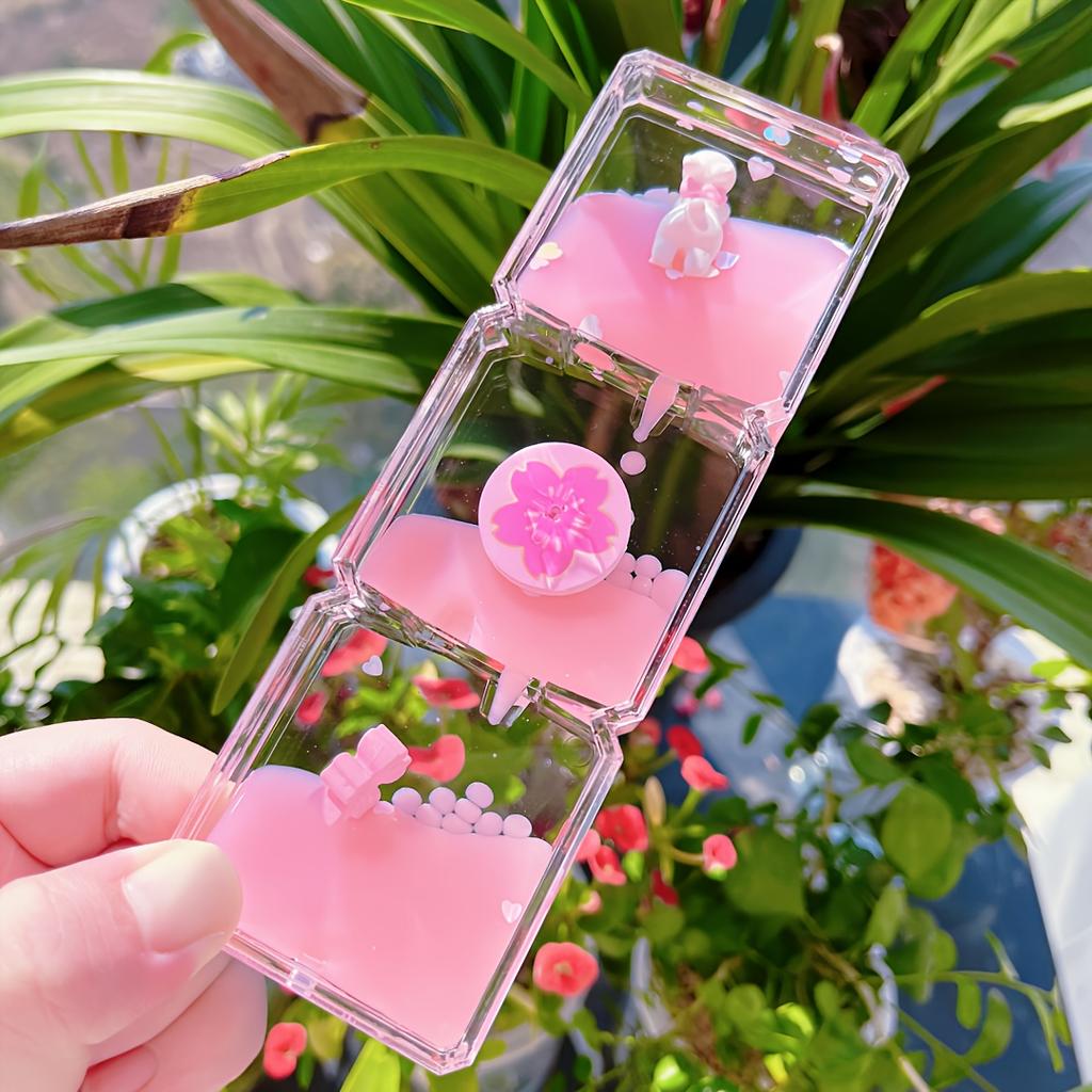 Очаровательный акриловый таймер с жидким движением «Панда» на 2 минуты с 3D-пандами, красочными цветами и бабочками. Идеальный подарок на день рождения