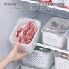 Контейнер для хранения продуктов в холодильнике Контейнер для хранения фруктов со съемным дуршлагом Герметичный контейнер для овощей и фруктов с крышкой для холодильника Подготовка еды на неделю Хранение ягод