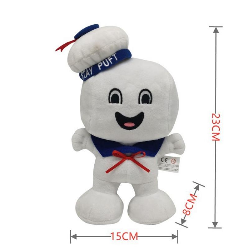 20cm Green Ghostbusters Plush Toy Cute Ghost Soft Stuffed Plushie Cartoon Ghostbusters Peluches Ghost Dolls Marshmallow Man Toys