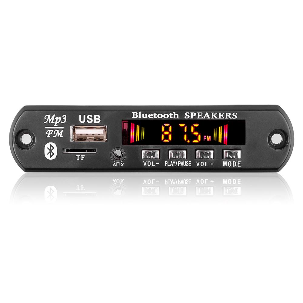 2*25 Вт усилитель DC 12 В Bluetooth 5.0 MP3 декодер плата беспроводной MP3 музыкальный плеер динамик поддержка аудио USB TF FM радио запись вызов модуль