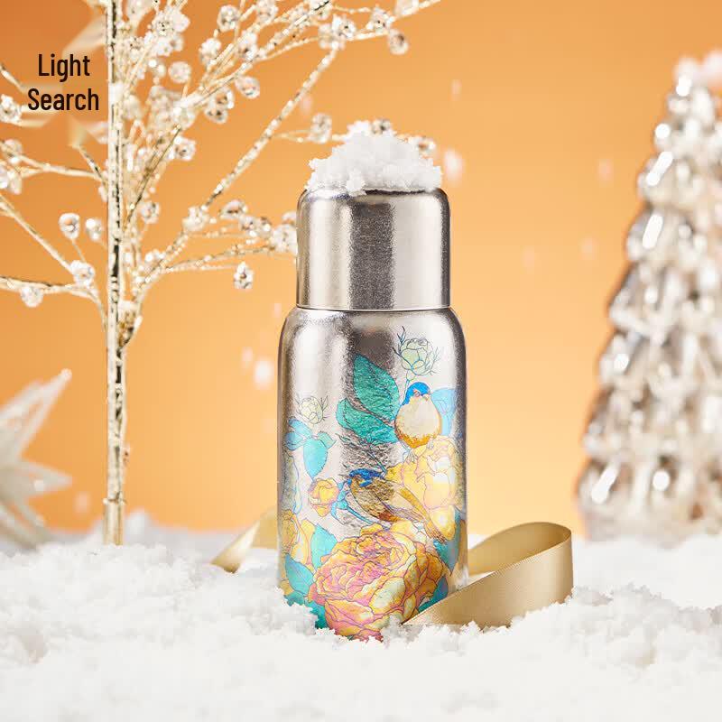 Titanium Flower & Bird Spirit Insulated Mug 380ml