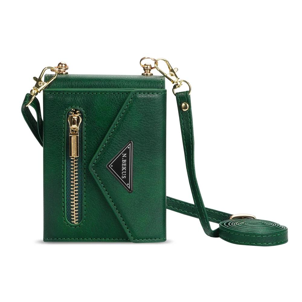 Кошелек-чехол кроссбоди для телефона Samsung Galaxy Z Flip 6 5 4 3 Flip6 Flip5 Flip4 Flip3 5G Ремешок Кожаная обложка Держатель для карт