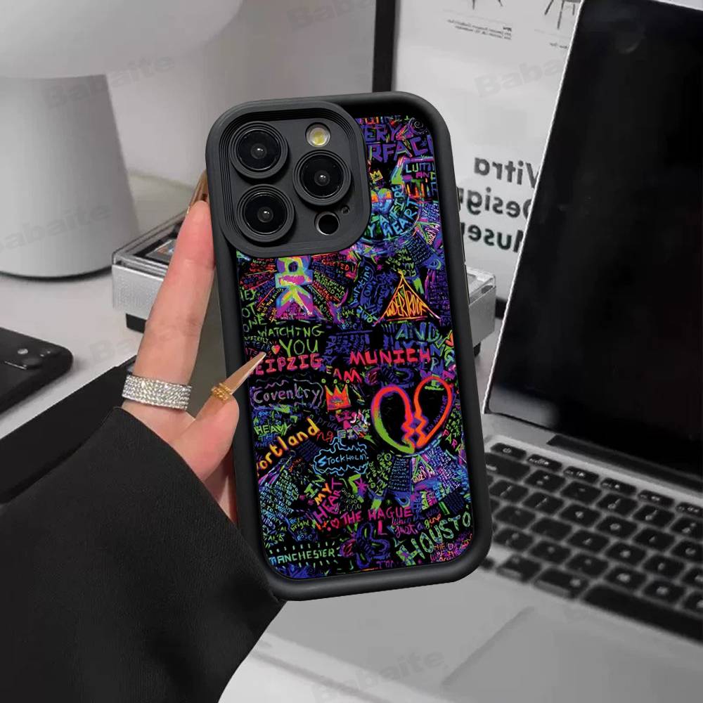 Музыка Луны Группа Coldplay Для IPhone 17 15 13 12 11 14 Pro Max X XR XS 16 Plus Ударопрочный Конфетный Задний Чехол