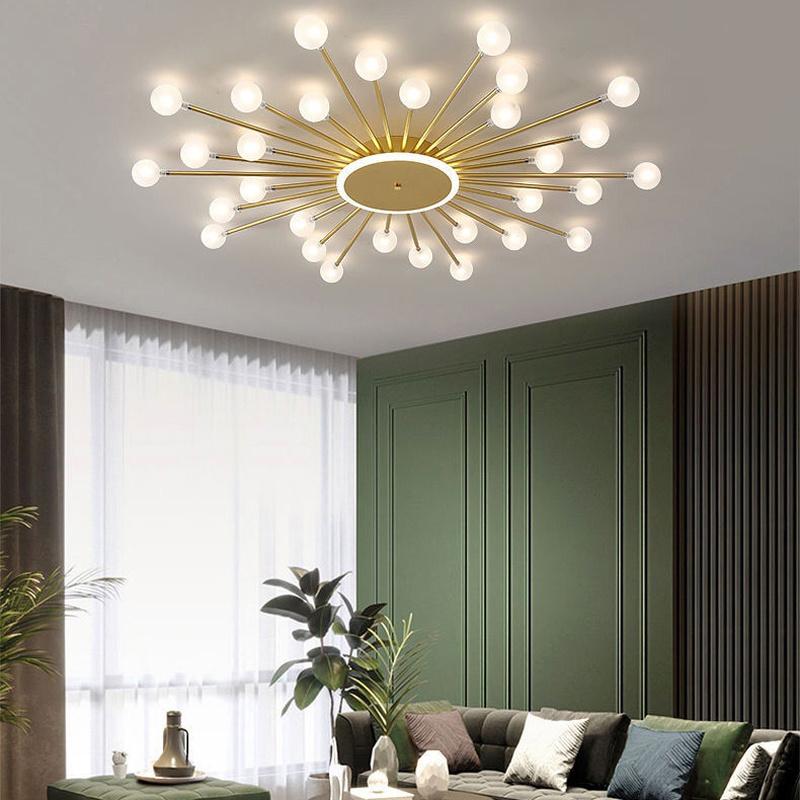 Скандинавская лампа для гостиной, потолочная лампа, лампа для спальни, простая современная креативная индивидуальная лампа, роскошные лампы