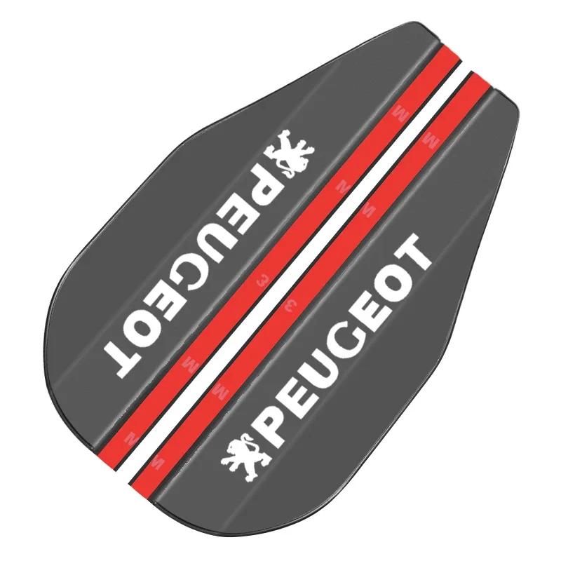 2 шт. Автомобильные боковые зеркала заднего вида Козырек от дождя Козырек от солнца Для Peugeot 206 207 208 106 205 4008 301 607 108 807 407 508