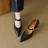 Pointed One-word Buckle High Heels Women's Spring New Thin Heel Mary Jane Single Shoes Can Be Stepped On