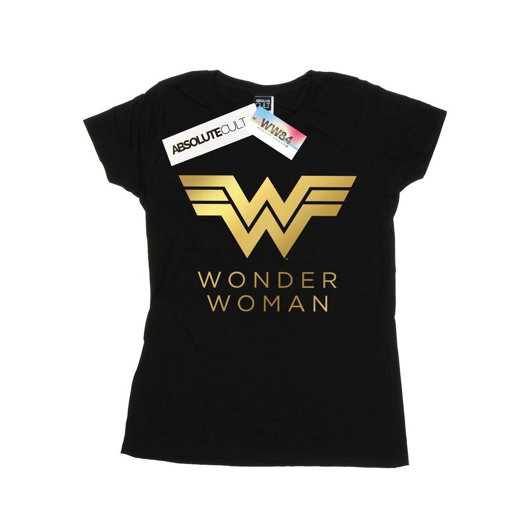 DC Comics Womens/Ladies Wonder Woman 84 Golden Logo Cotton T-Shirt