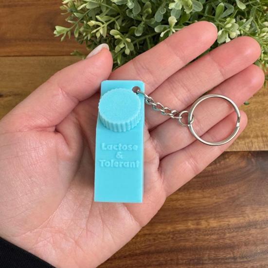 1/2 шт., держатель для таблеток, переносящих лактозу и таблетки, брелок, компактная коробка, дизайн коробки для молока, брелок, рюкзаки, кошельки, аксессуары