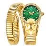 Marenkeller 2025 Women's Quartz Snake Watch with Diamond Set and IP Plating Design.