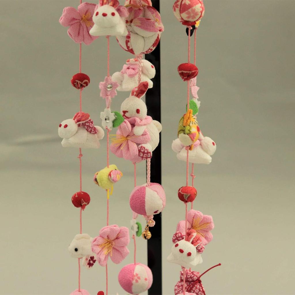 Hanging Hina Small Extra Small with Display Stand Doll, Rabbit, (48cm Tall),