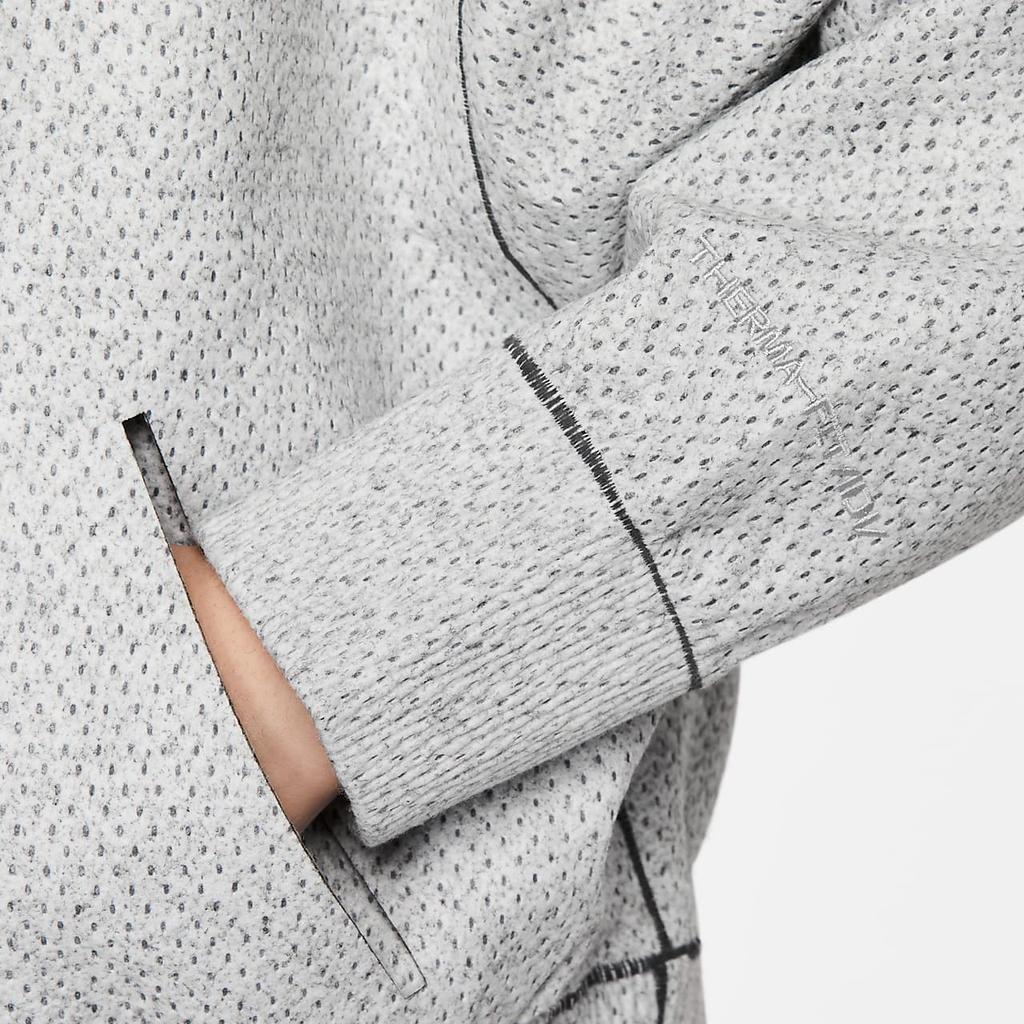 Nike Толстовка с капюшоном Forward Series Solid Color Carbon Reduction из флиса свободного кроя с капюшоном для женщин, светло-серая DR4529-084