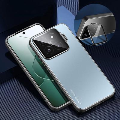 Металлический чехол-держатель для объектива камеры для Xiaomi 14 Pro Mi 13T Pro 13T, ультратонкий противоударный матовый защитный чехол-подставка для телефона для Xiaomi 13 14 Pro