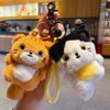 Animal Cat Doll Pendant Cute Car Key Ring Toys Cat Keychain  Couple