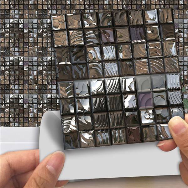 10x10/15x15/20x20/30x30cm PVC Flower Tile Tiles Decals Waterproof Wall Sticker Bathroom Sticker Kitchen Decoration