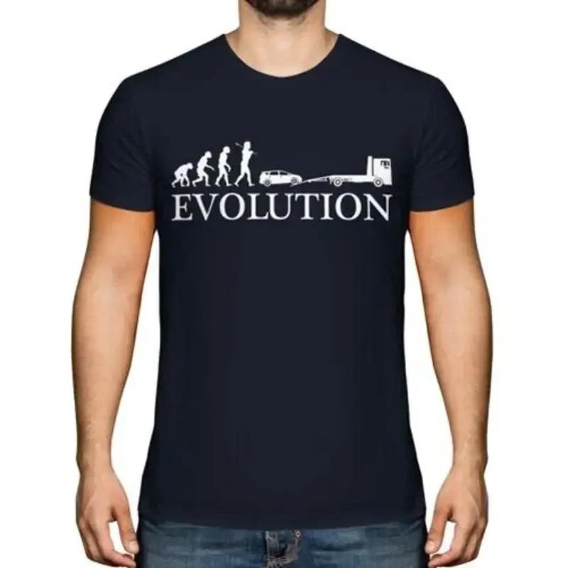 Tow Truck Evolution Of Unisex Unisexs Tshirt Tee Top Gift Driver Lorry