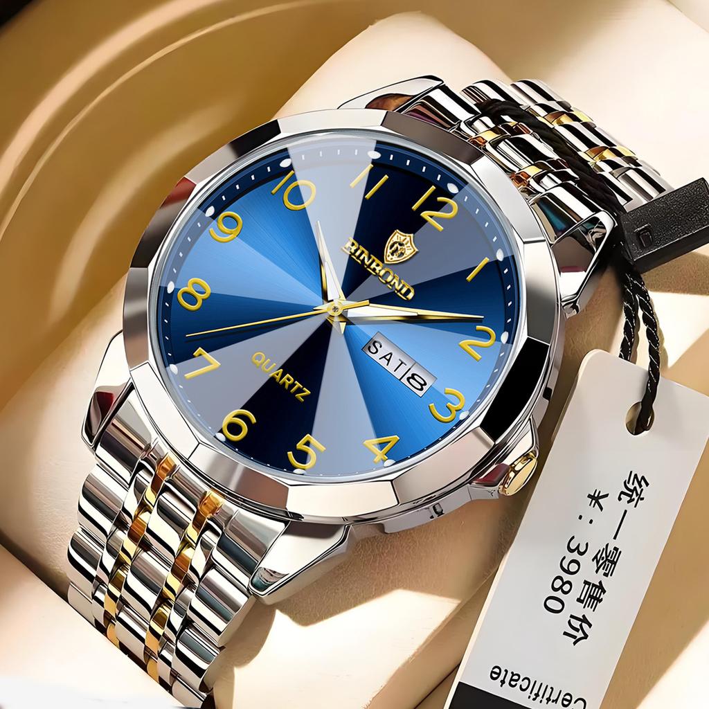 Мужские водонепроницаемые светящиеся наручные часы-будильник для бега