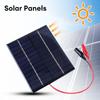 12V 10W Solar Panel Portable Polysilicon Epoxy Panel Outdoor DIY Solar Charging Panel with Clip for 9-12V Battery Charging