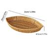 Тарелка для хранения закусок Удобное блюдо для хлеба Имитация ротанга Листообразный фруктовый поднос для повседневного использования Кухонные органайзеры
