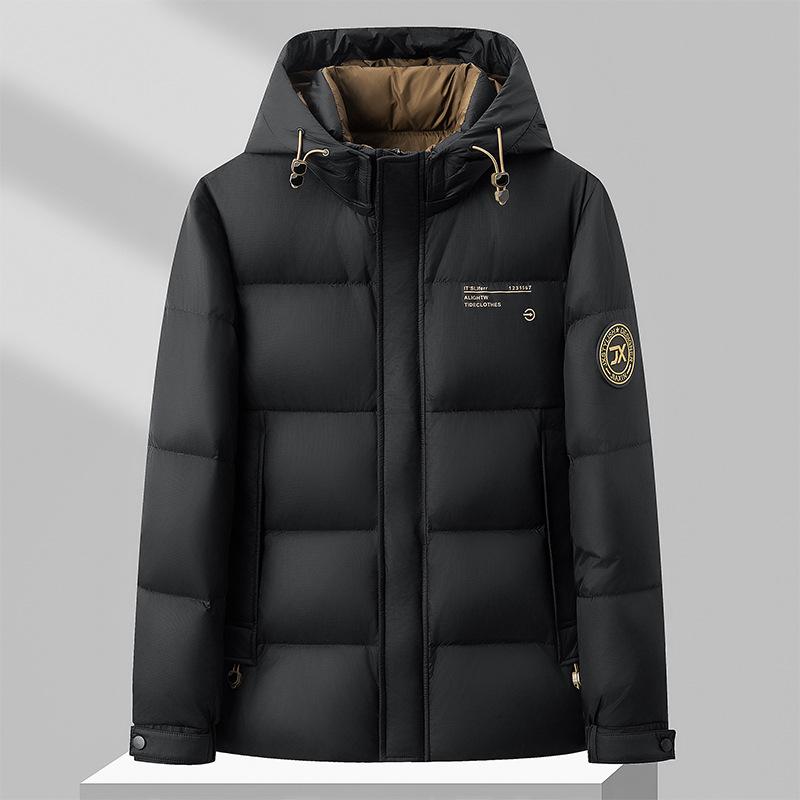 Autumn and Winter Duck Down Removal Cap Thickened Down Youth Casual Bread Clothes Warm Jacket