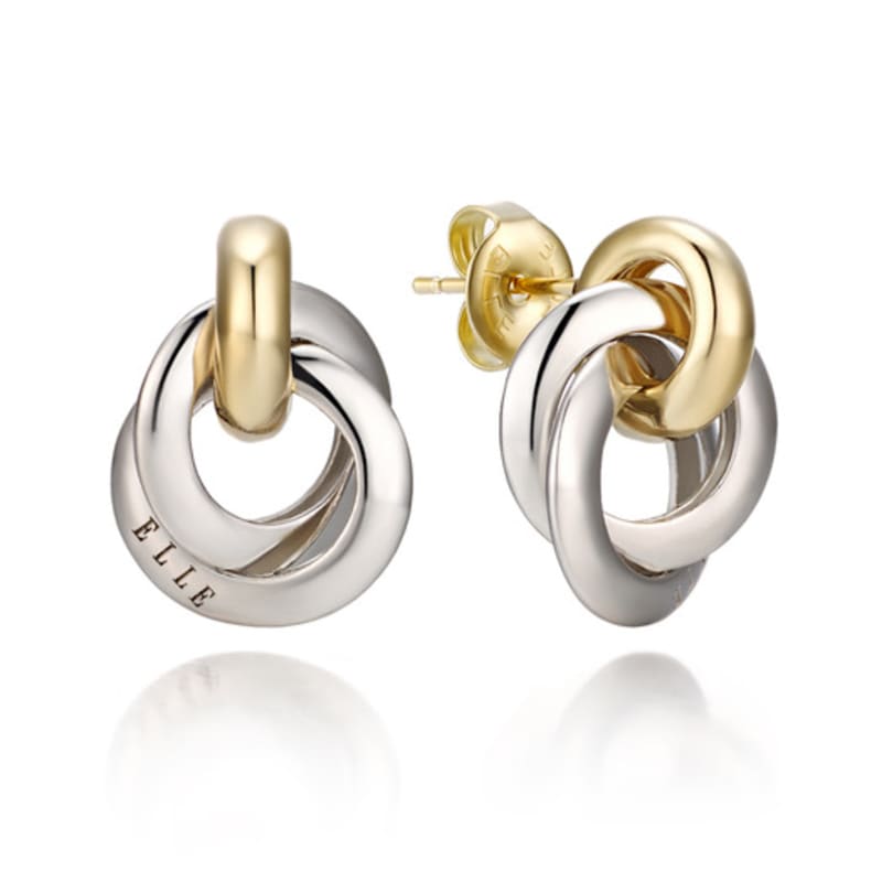 ELLE Jewelry 14K GF Straw Simple Earrings ELGPEE351