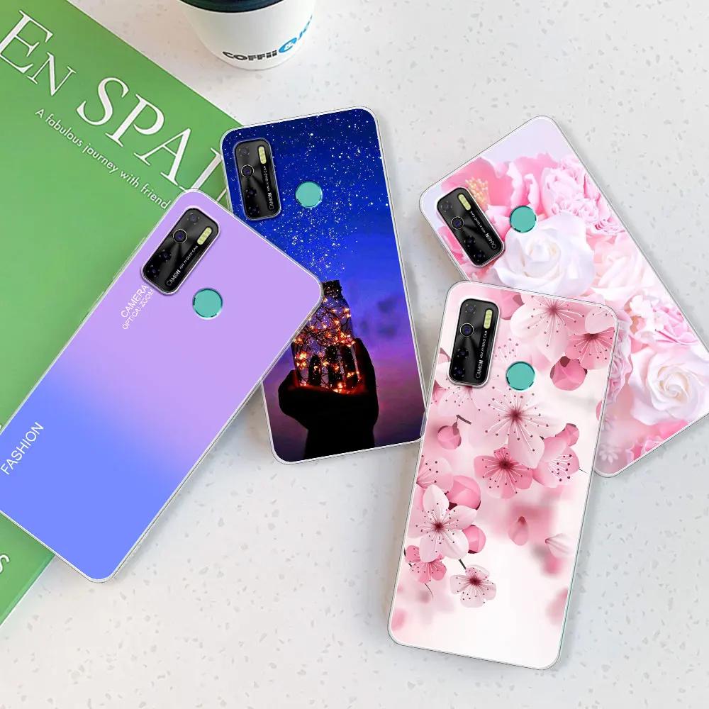 Чехол-бампер для Tecno Spark 5 Pro / Tecno Camon 15 Air / Camon15, прозрачный, из мягкого силикона TPU, или чехол для Tecno Spark 5