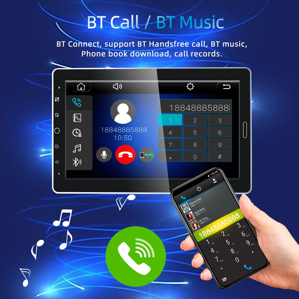 Reakosound Автомобильный радиоприемник 10,1'' сенсорный экран Carplay Универсальный 1 Din автомобильный мультимедиа с Bluetooth Видео Авто Радио Радиоприемник