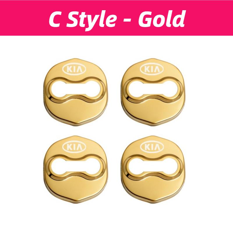 4PCS Car Door Lock Cover Logo Protection Stickers For KIA K3 K5 KX3 KX5 KX7 Sportage R Forte Carens Stinger Sorento Accessories xmwcj44