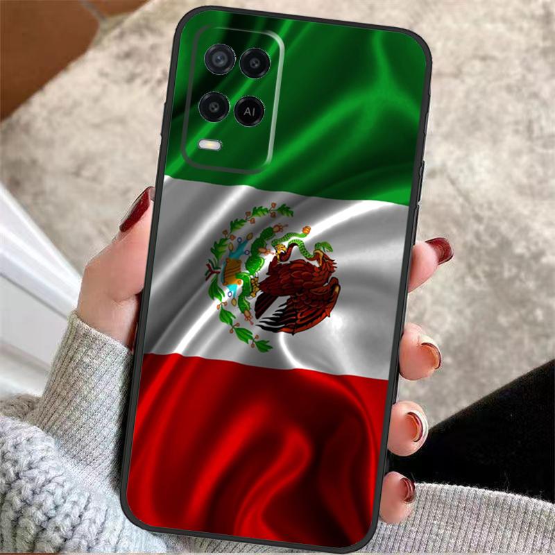 Mexico Mexican Flag Case For Oppo A5 Pro A38 A58 A78 A98 A54 A74 A94 A18 A57 A17 A77 A80 A60 A40 A96 A76 A16 A15