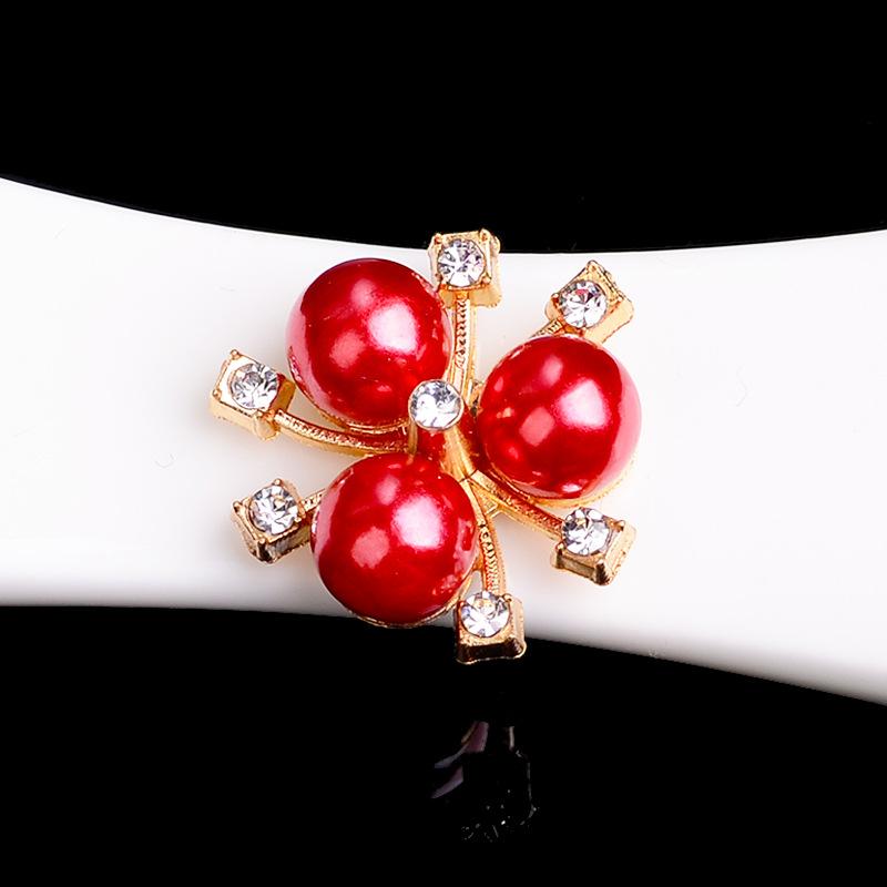 Charm Crystal Button Pink Pearl Embellishment 10x Flatback Flower Rhinestone