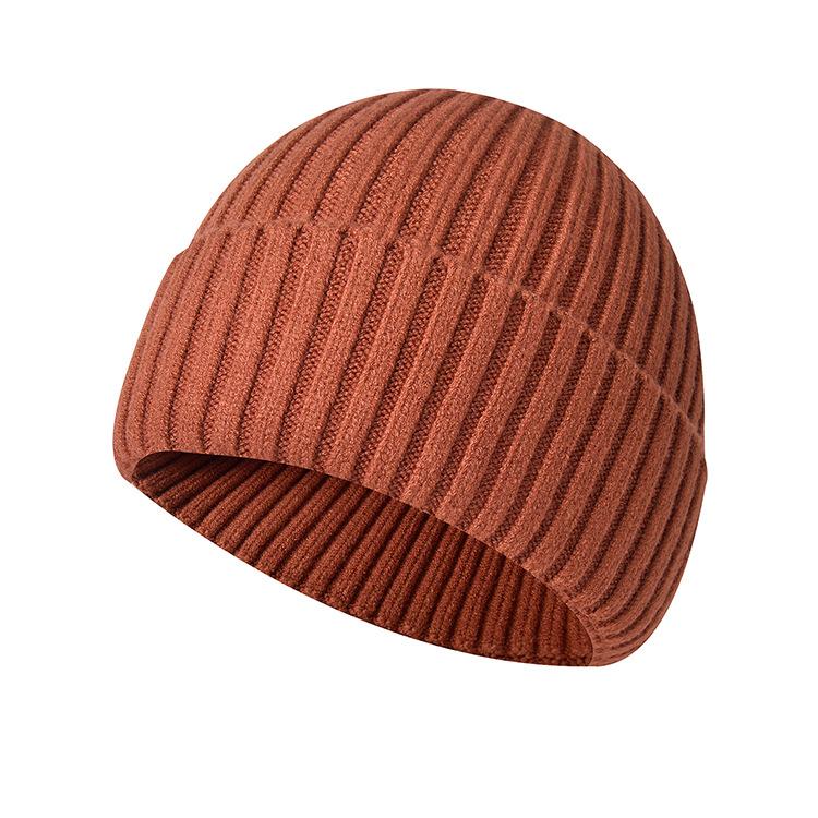 HK12 Unisex Couples Cold Version Color Custom Private Label logo Personalised Brand Winter Knit Beanie Hats Bennie
