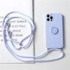 Ring Holder Strap Case For Samsung Galaxy S25 Ultra S24 FE S23 Plus A55 A54 A35 A15 Crossbody Lanyard Magnetic Silicone Cover