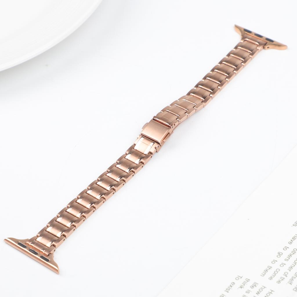 Slim Stainless Steel for Apple Watch band 40mm 44mm 46mm 49mm 38mm 41 42 45mm Metal Bracelet iWatch series 10 9 se Ultra2 strap