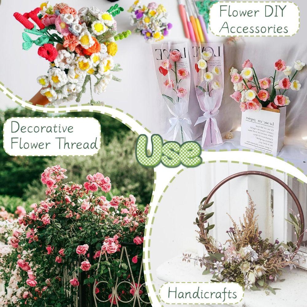 Стебель искусственного цветка, обернутый бумагой, 40 см, проволочный стебель, аксессуары для 100 шт., материал для DIY-цветоводства