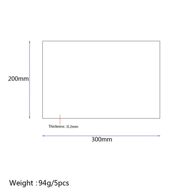 5шт 300 * 200 мм лист медной фольги толщиной 0,2 мм проводящая клейкая лента Электромагнитная