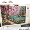 HUACAN Алмазная картина Пейзаж Полная алмазная вышивка Пейзаж Мозаика Картина из горного хрусталя