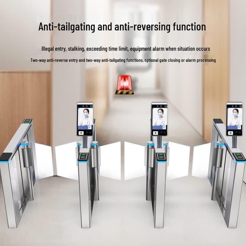 Yuebaili Pedestrian Flap Barrier Gate for Office and Public Buildings CN plug (adapter included)