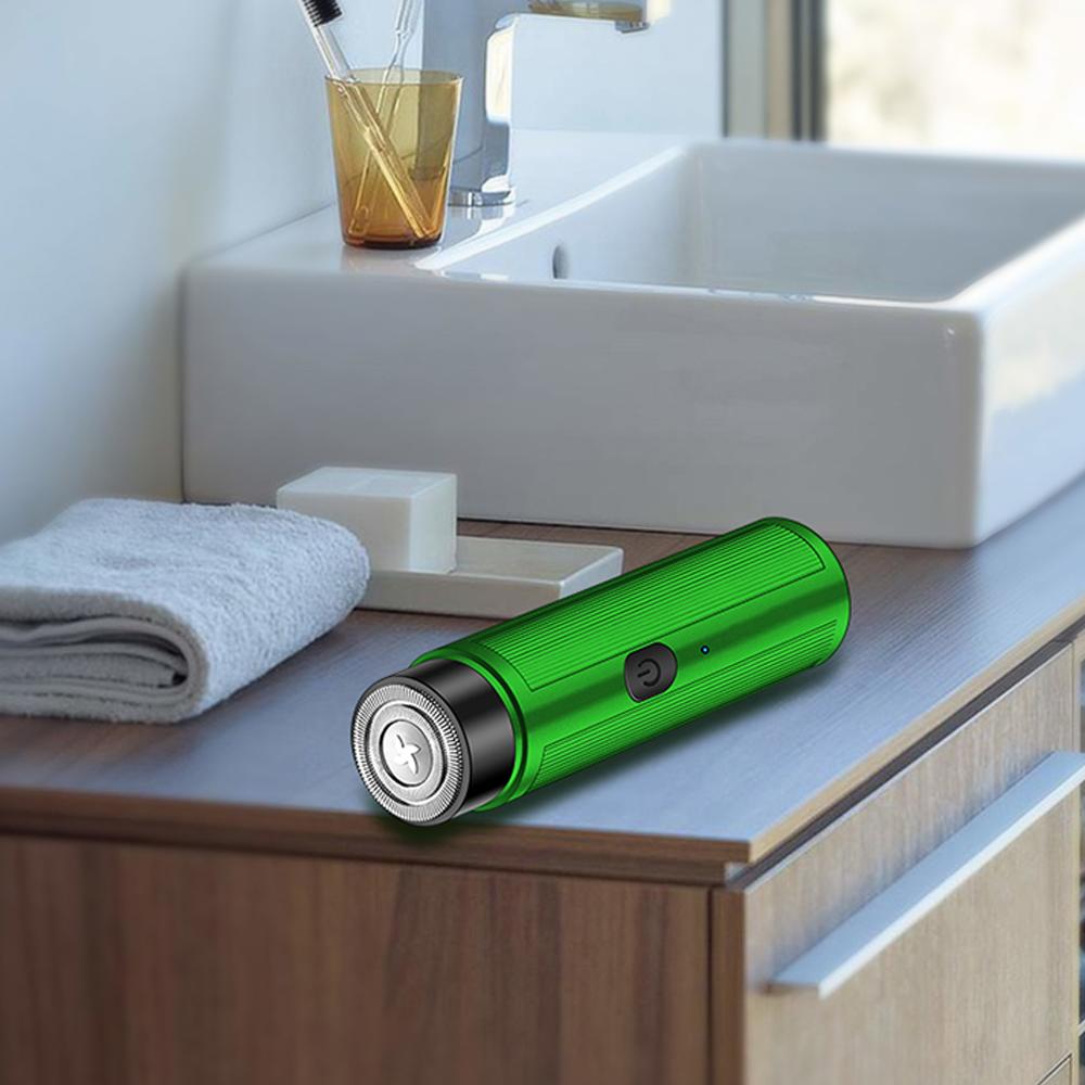 JLL055 Мини-электробритва для мужчин Портативная аккумуляторная автомобильная бритва 2024 Новый длительный срок службы батареи Роторная режущая головка Триммер для щетины для бороды