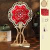 Chinese Style Handheld Fan Vintage Handmade Ancient Style Fan DIY Material Pack with Tassel Embroidery Fan Dance Performance