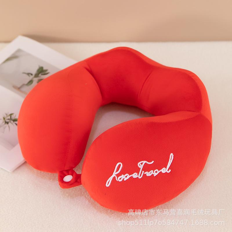 Подушка для путешествий, Подушка для шеи, Поддержка шеи, головы и подбородка, Милая дорожная подушка для шеи с рисунком для мальчиков и девочек, Дорожные аксессуары для самолета, автомобиля, откидывания