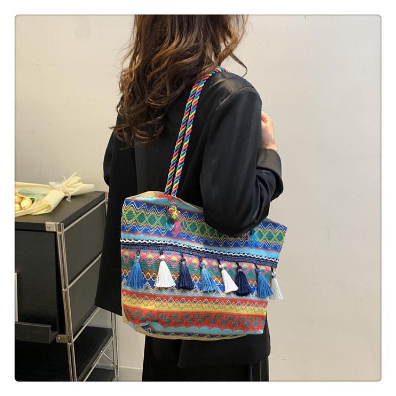 Bag Female Bag Ethnic Style Shoulder Bag Large Capacity Handbag