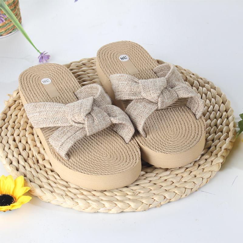 Summer Eva New Female Slippers Fashion Flat Wedge Sandals