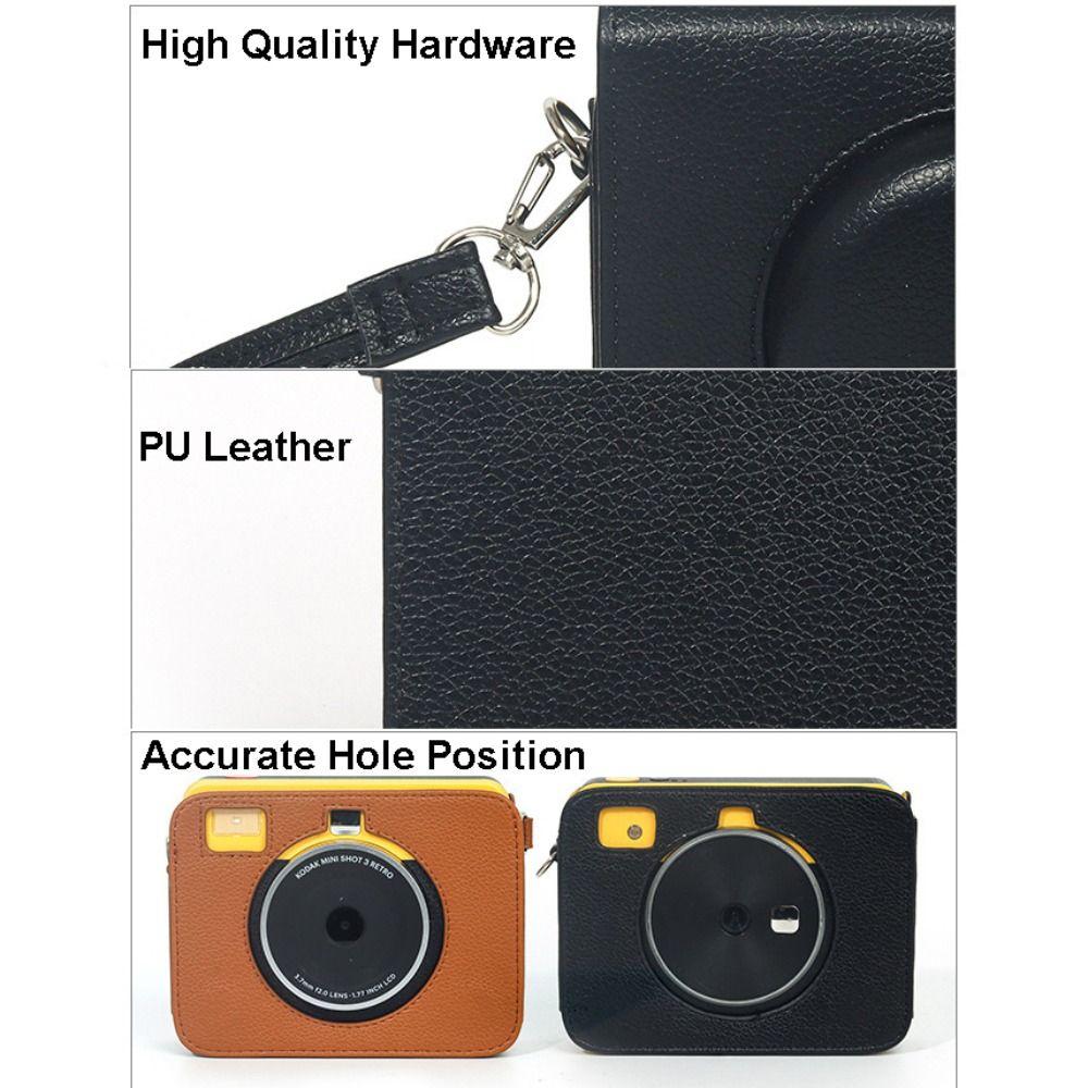 Anti Scratch Instant Camera Case Photography Pouch for Kodak Mini Shot 3 Retro C300R Travel
