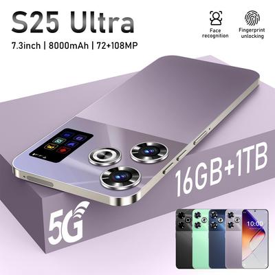 S25Ultra 7,3" Android-смартфон, 16 ГБ + 1 ТБ, Совершенно новый, Две SIM-карты