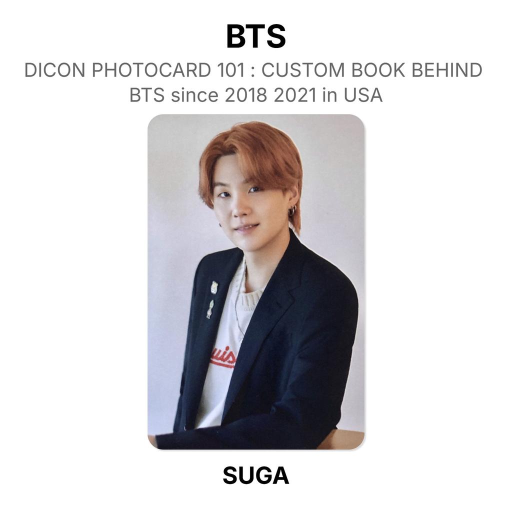 BTS DICON ФОТОКАРТА 101 : КАСТОМНАЯ КНИГА ПОСЛЕ BTS с 2018 по 2021 год в США Официальная фотокарточка