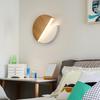 Rotating Wall Lamp, 22cmLED 10W Kinkiet Bright Warm Light Modern Living Room Lamp Night Bedroom Corridor Night Lamp, Wooden