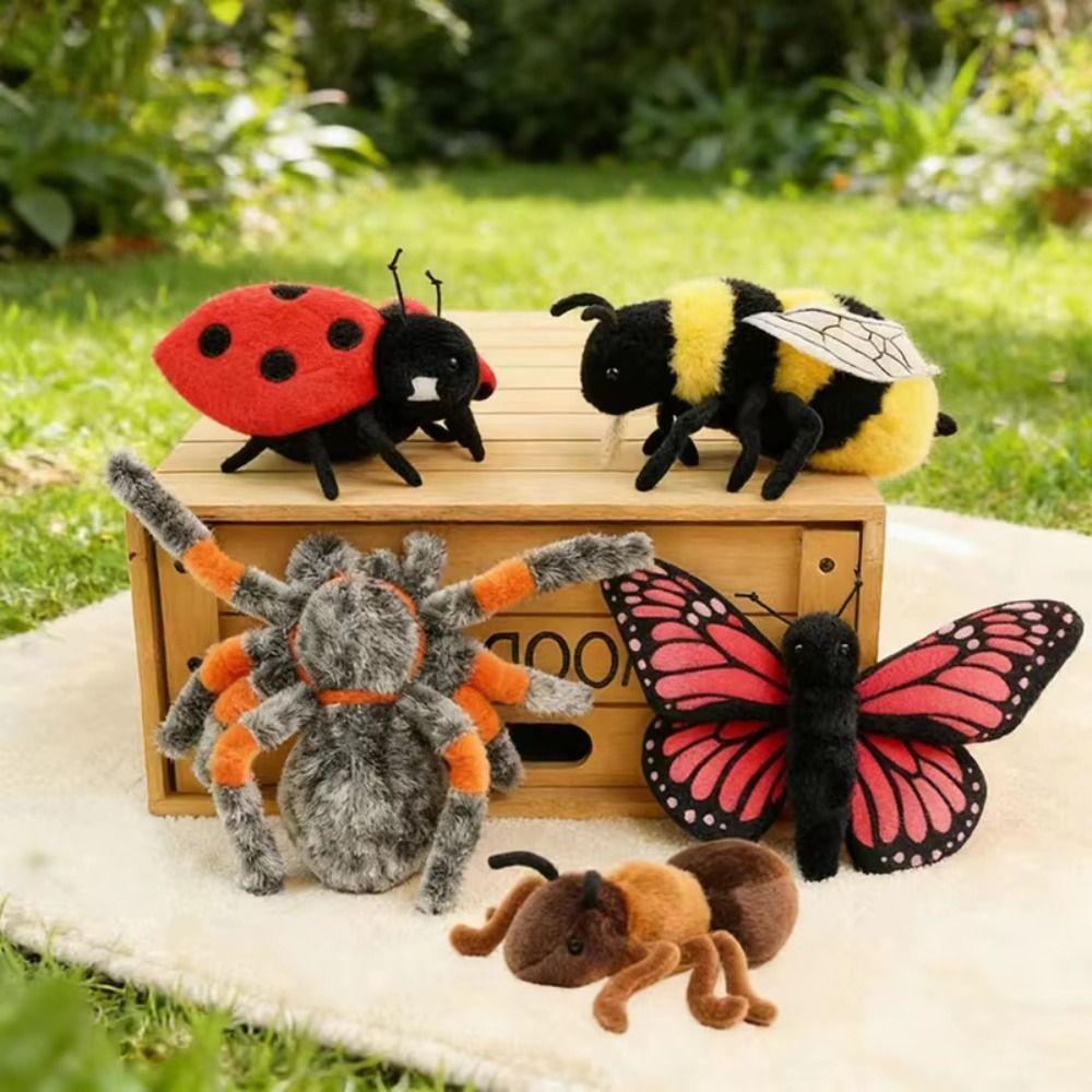 Bee Ant Butterfly Stuffed Doll Cute Simulation Spider Plush Toy Insect Plush Toy Birthday Gift