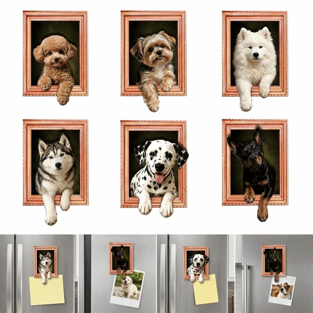 3D Cartoon Animal Magnetic Photo Frame Framed Picture Style Wooden Magnet Office Board