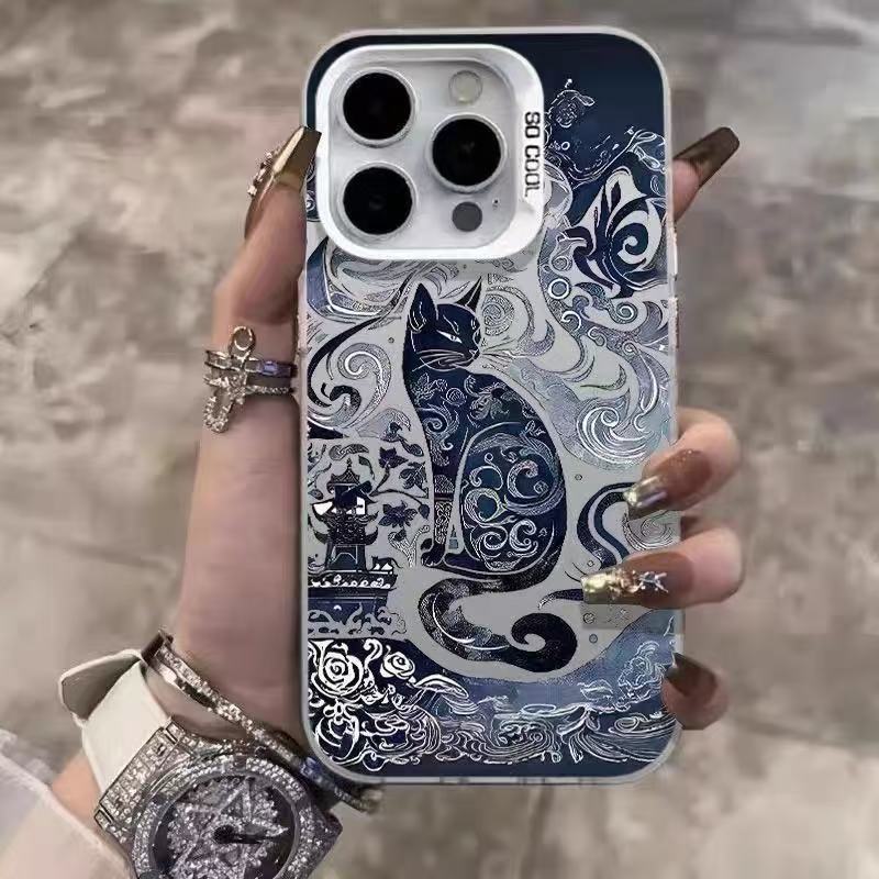 Новый кот Tengtu подходит для чехла для мобильного телефона iphone17 Apple 15promax/16 противоударный 13pro12/11x.